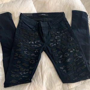 JBrand Claudette Embellished Jeans